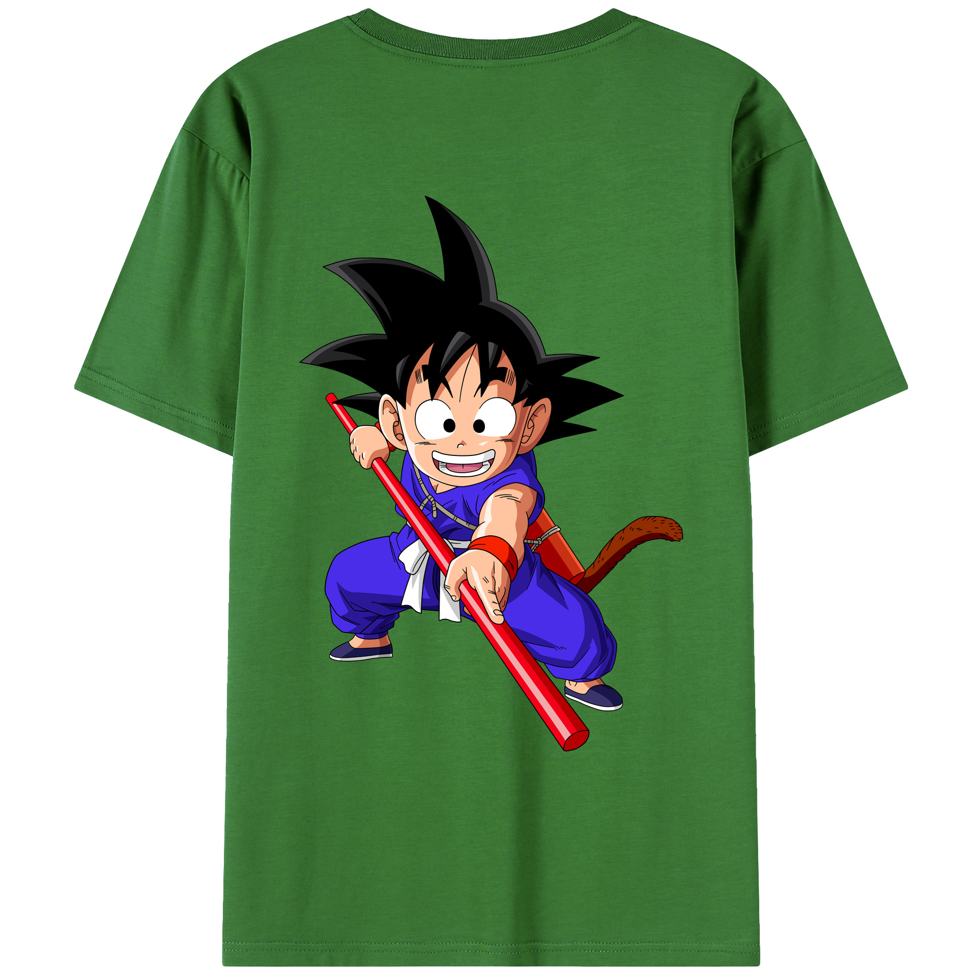 （画像用） ドラゴンボール 孫悟空（そん ごくう）Son Goku カカロット DRAGON BALL Kakarotto レディース半袖Tシャツ(バックプリント)